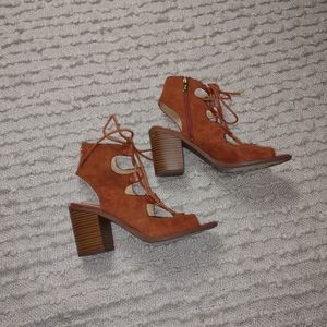 Sam Edelman strappy Sueded bootie sandals